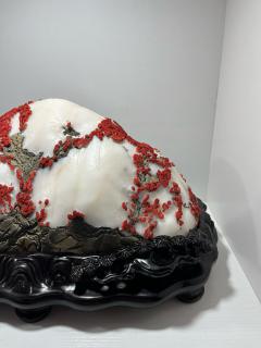 天然白灵玉《禅》 长50宽30高26
