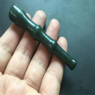 新疆和田玉烟嘴烟具青玉竹节烟嘴过滤烟嘴直式烟嘴