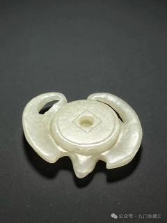 清中期 和田玉白玉籽料 福纹珮 挂件